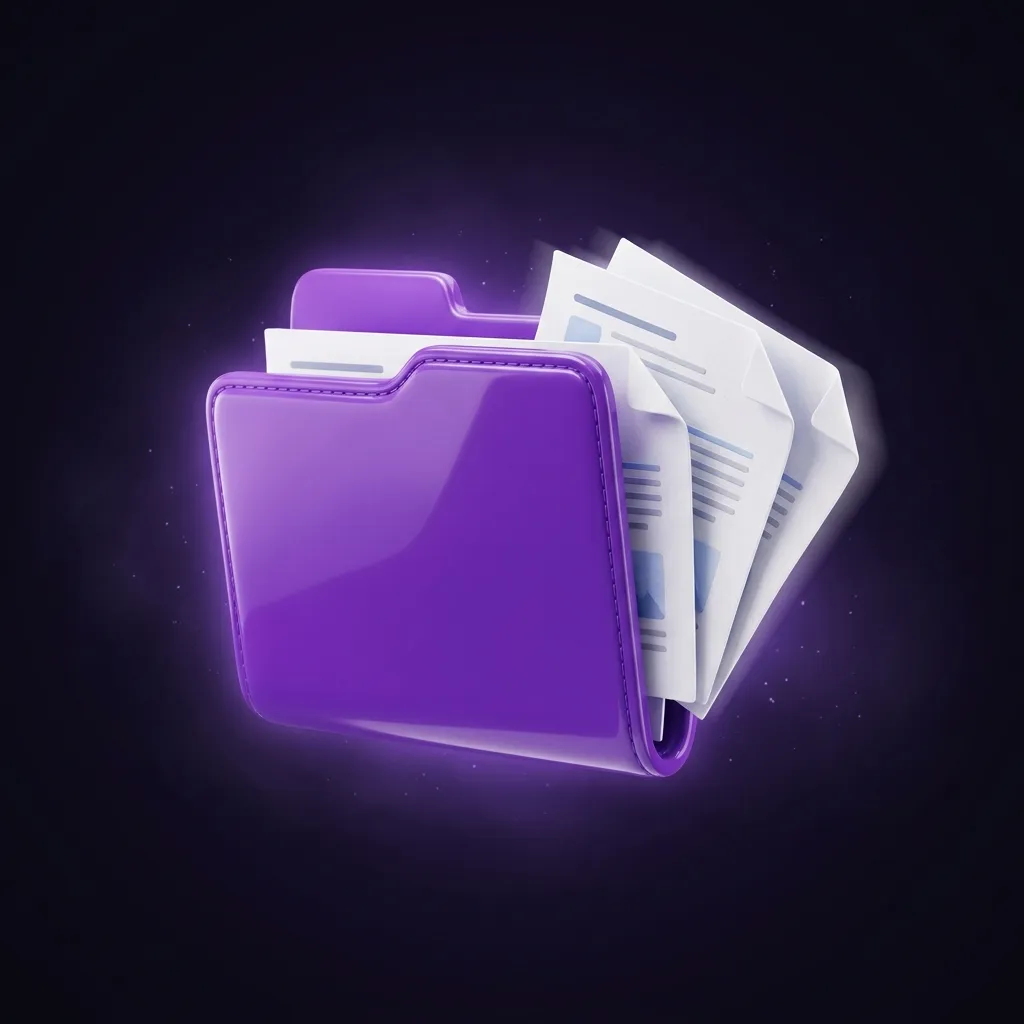 3D folder visual